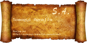 Somogyi Agnella névjegykártya